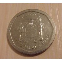5 долларов Ямайка 1996 г.в.
