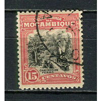 Португальские колонии - Мозамбик (Comp de Mocambique) - 1918/1925 - Железная дорога 15С - [Mi.124a] - 1 марка. Гашеная.  (Лот 62Fw)-T25P34