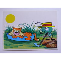 Гольехо и Пин Пин (мультяшки, авторы Мария Эмилия Суарес и Эухенио Бенитес, Куба), 1988, чистая (кот, муравей).
