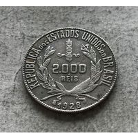 Бразилия 2000 реалов 1928 - серебро