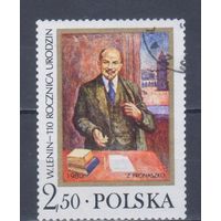 [253] Польша 1980. Политика.Ленин. Одиночный выпуск. Гашеная марка.