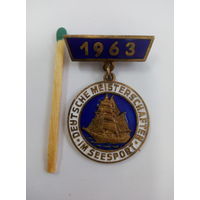 Знак. Чемпионат Германии по парусному спорту 1963г. тяжелый