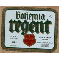 Этикетка пива Bohemia Regent Е402