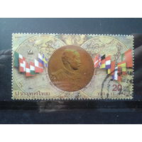 Таиланд 1998 100 лет с визита в Европу короля Рамы 5, карты, монета, флаги