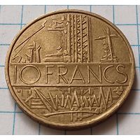 Франция 10 франков, 1987     ( 3-6-2 )