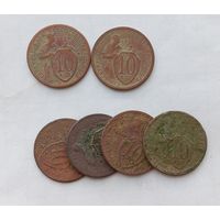 10 копеек 1931,32гг +  4 монеты бонус, сборный лот