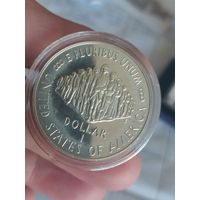 Монета  доллар США 1787-1987гг.