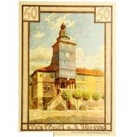 РАСПРОДАЖА!!! - ГЕРМАНИЯ ТРЕФФУРТ (ТЮРИНГИЯ) 50 пфеннигов 1922 год (первый сюжет) - UNC!