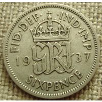 6 пенсов 1937 Британия