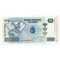 Конго 500 франков 2002 год. UNC