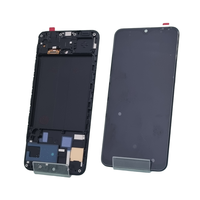 Дисплей Samsung Galaxy A50 с сенсором черный в рамке (OLED)