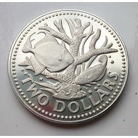 Барбадос 2 доллара. 1973г.
