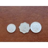 Карибы 3 разных монеты