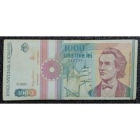 1000 лей Румыния 1991 г.