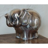 Серебряная копилка слоник