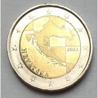 Хорватия 2 евро 2023 г.