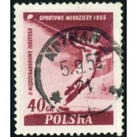 Международный молодежный спортивный фестиваль Польша 1955 год 1 марка