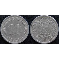 YS: Германия, Рейх, 10 пфеннигов 1899J, KM# 12 (1)