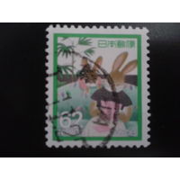 Япония 1989 день марки, зайцы