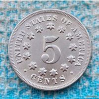 США 5 центов 1867 года