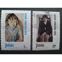 Польша 1974 день марки, живопись