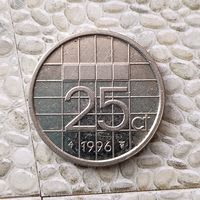 25 центов 1996 года Нидерланды. Королева Беатрис.