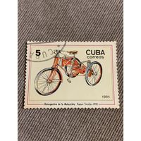 Куба 1985. Мотоциклы. Kayser Triciclo. Марка из серии