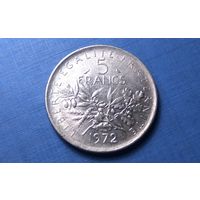 5 франков 1972. Франция.