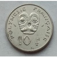 Французская Полинезия 10 франков 1982 г.