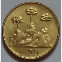 Сан-Марино 20 лир 1987 г. 15 лет возобновлению чеканке монет