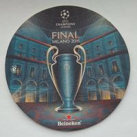 Бирдекель (подставка под пиво) Heineken 2016 г. Лига Чемпионов. Финал. Милан
