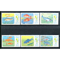 Лаос - 1983г. - Рыбки - полная серия, MNH [Mi 670-675] - 6 марок