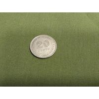 Малайя 20 центов, 1948   19