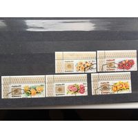 Фуджейра (ОАЭ) 1971 год. Тропические цветы(серия из 5 марок)