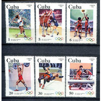 Куба - 1983г. - Летние Олимпийские игры, Лос-Анджелес - полная серия, MNH [Mi 2716-2731] - 6 марок
