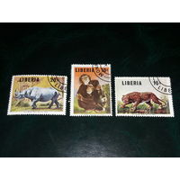 Либерия 1966 Фауна. Дикие животные. 3 марки