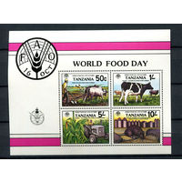 Танзания - 1982 - Всемирный день продовольствия - [Mi. bl. 30] - 1 блок. MNH.  (Лот 160BJ)