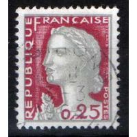 1960 Франция Марианна Символ Свобода стандарт марки