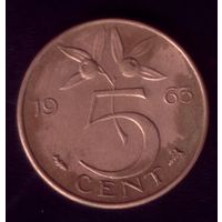 5 центов 1963 год Нидерланды