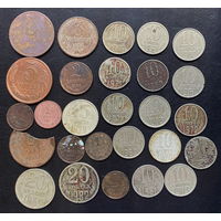 Монеты с Браком (трещина заготовки) 27 шт. одним лотом