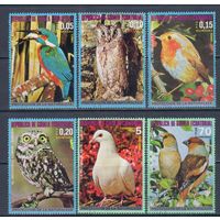 [1161] Экваториальная Гвинея 1976. Фауна.Птицы Европы. Гашеные марки.