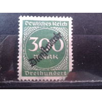Германия 1923 Служебная марка надпечатка