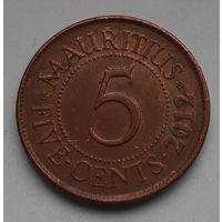 Маврикий 5 центов, 2012 (2-9-124)