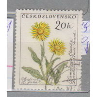 Флора цветы Чехословакия 1960 год  лот 8 менее 15 % от каталога