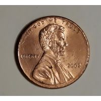 США. 1 цент 2002 г.