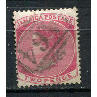 Британские колонии - Ямайка - 1870 - Королева Виктория 2P - [Mi.9] - 1 марка. Гашеная.  (LOT EL25)-T10P17