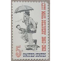 1963 Доставка городской почты США