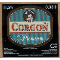 Этикетка пива Corgon Е385