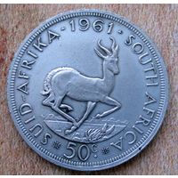 ЮАР. Южная Африка 50 центов 1961 г.