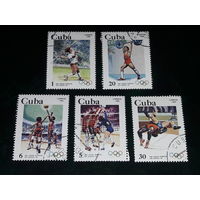 Куба 1983 Спорт. Олимпиада в Лос-Анджелесе. 5 марок